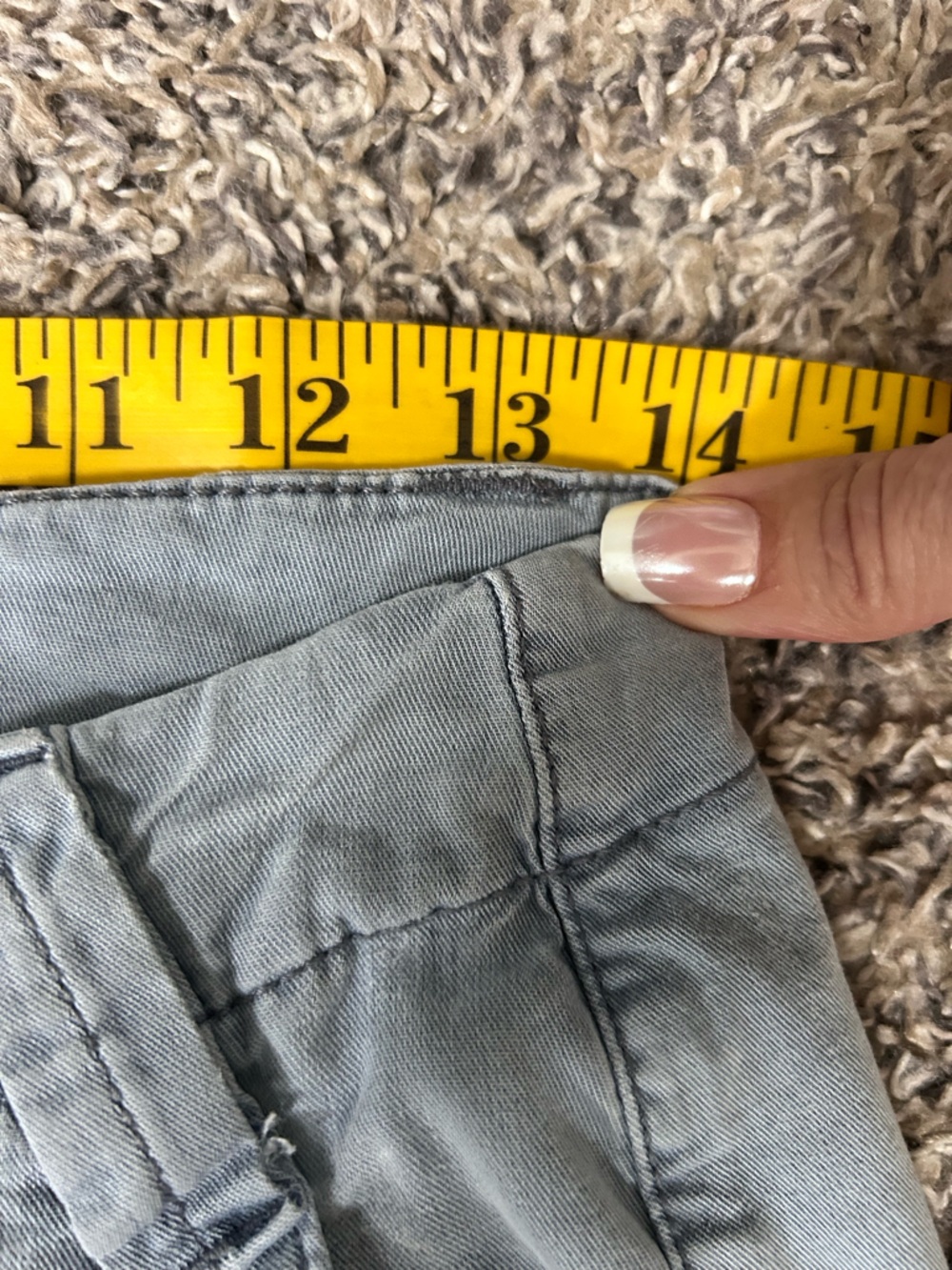 American Eagle Outfitters Light Blue wide leg Cargo Pants size 4 - Picture 8 of 11